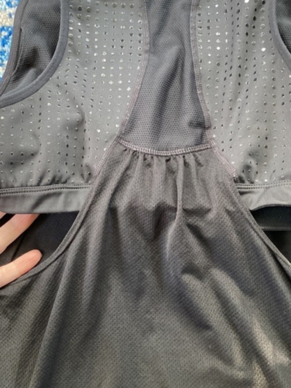 Athleta Black Scoop-Neck Performance Tank Top - Picture 3 of 5